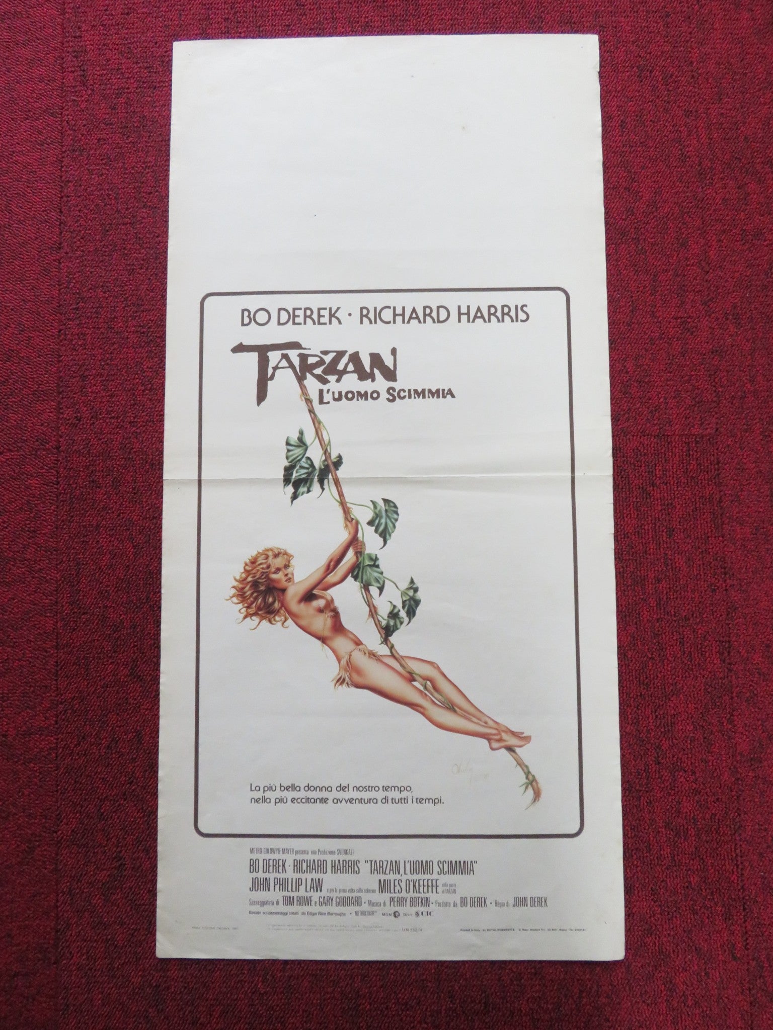 TARZAN THE APE MAN ITALIAN LOCANDINA POSTER BO DEREK RICHARD HARRIS 1981 Rendezvous Cinema Movie posters