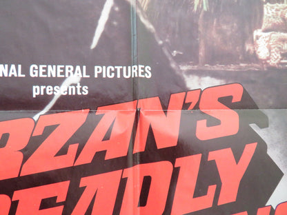 Tarzan's Deadly Silence Folded US One Sheet Poster Ron Ely Jock Mahoney 1970 Movie posters