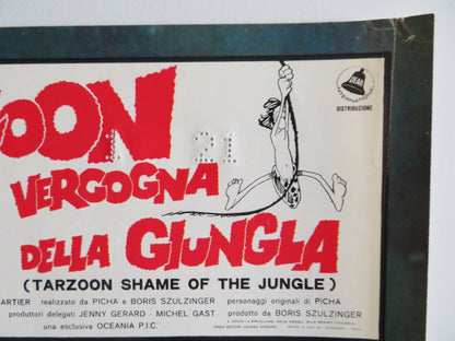 TARZOON SHAME OF THE JUNGLE - A ITALIAN FOTOBUSTA POSTER BERNARD DHERAN 1975 Rendezvous Cinema Movie posters