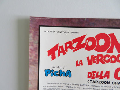 TARZOON SHAME OF THE JUNGLE - B ITALIAN FOTOBUSTA POSTER BERNARD DHERAN 1975 Rendezvous Cinema Movie posters