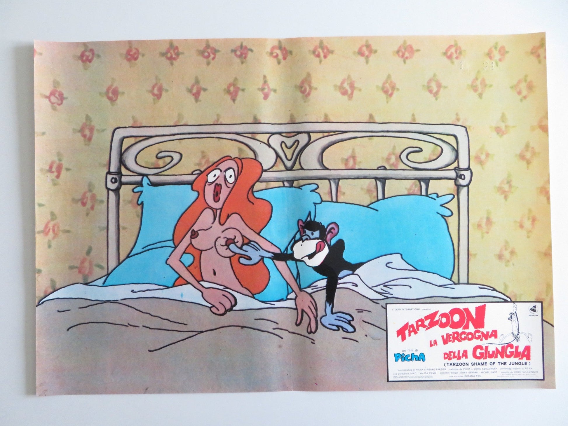TARZOON SHAME OF THE JUNGLE - D ITALIAN FOTOBUSTA POSTER BERNARD DHERAN 1975 Rendezvous Cinema Movie posters