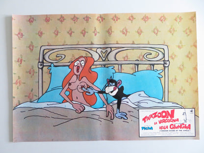 TARZOON SHAME OF THE JUNGLE - D ITALIAN FOTOBUSTA POSTER BERNARD DHERAN 1975 Rendezvous Cinema Movie posters