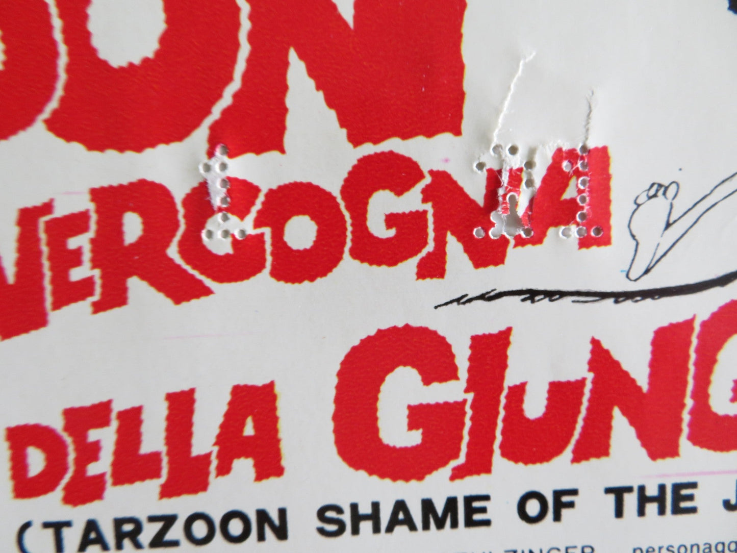 TARZOON SHAME OF THE JUNGLE - F ITALIAN FOTOBUSTA POSTER BERNARD DHERAN 1975 Rendezvous Cinema Movie posters