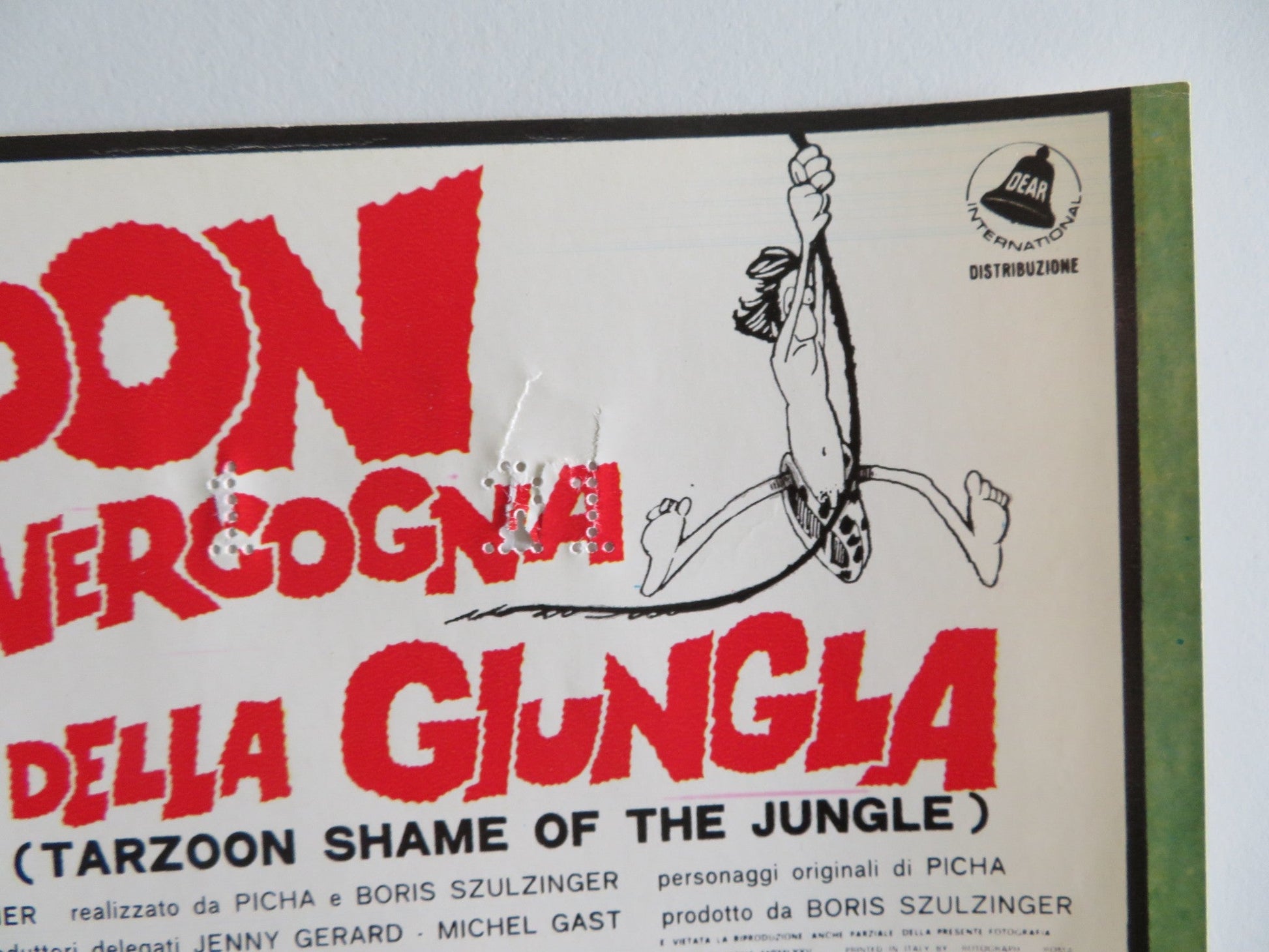 TARZOON SHAME OF THE JUNGLE - F ITALIAN FOTOBUSTA POSTER BERNARD DHERAN 1975 Rendezvous Cinema Movie posters
