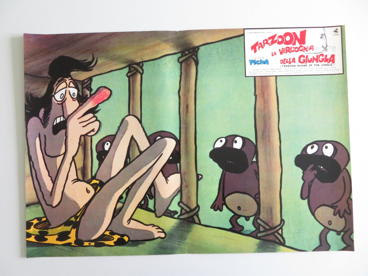 TARZOON SHAME OF THE JUNGLE - F ITALIAN FOTOBUSTA POSTER BERNARD DHERAN 1975 Rendezvous Cinema Movie posters