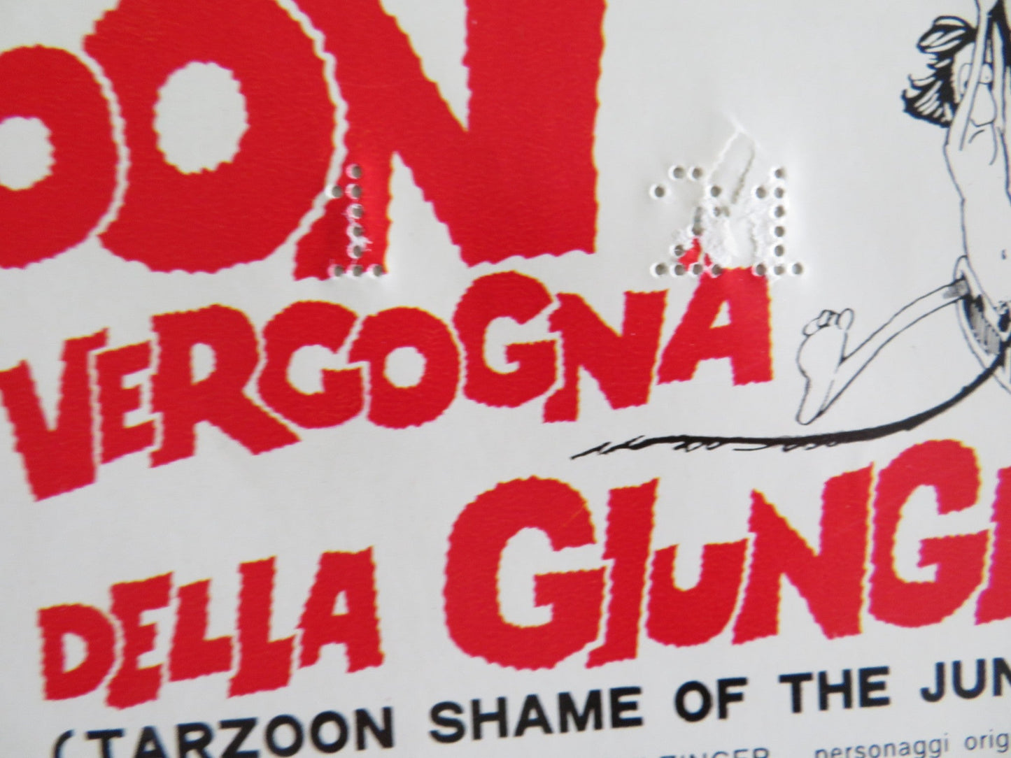 TARZOON SHAME OF THE JUNGLE - G ITALIAN FOTOBUSTA POSTER BERNARD DHERAN 1975 Rendezvous Cinema Movie posters