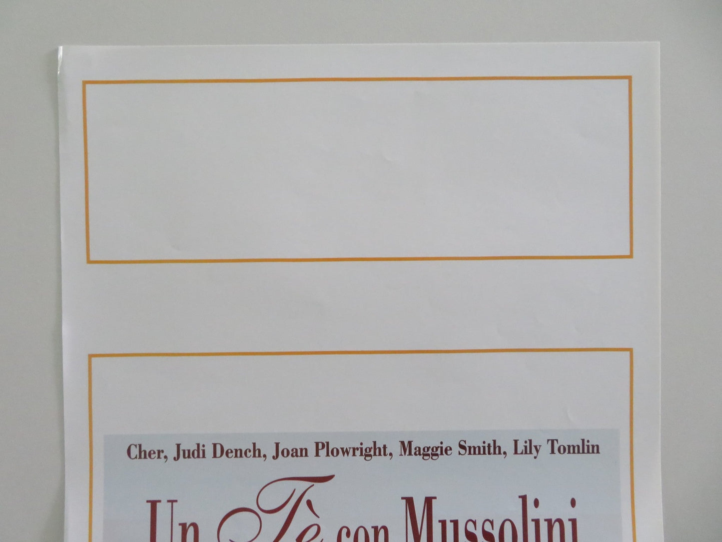 Tea With Mussolini Italian Locandina Poster Cher Judi Dench 1999 Movie posters