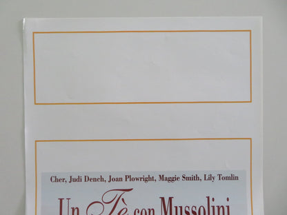 Tea With Mussolini Italian Locandina Poster Cher Judi Dench 1999 Movie posters