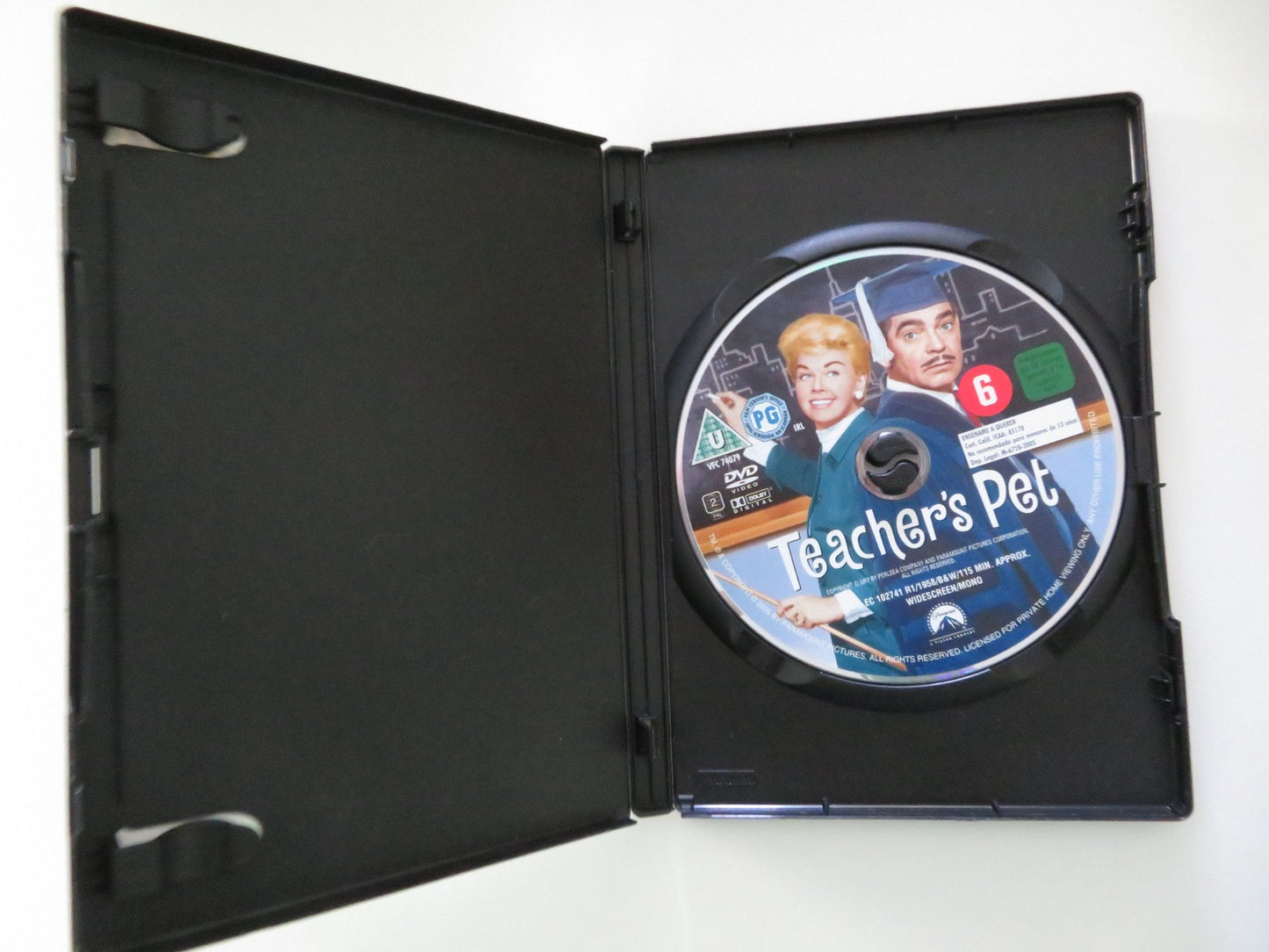 TEACHER'S PET (DVD) CLARK GABLE DORIS DAY 1958 REGION 2 Movie posters