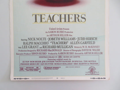 TEACHERS US INSERT POSTER NICK NOLTE JOBETH WILLIAMS 1984 Movie posters