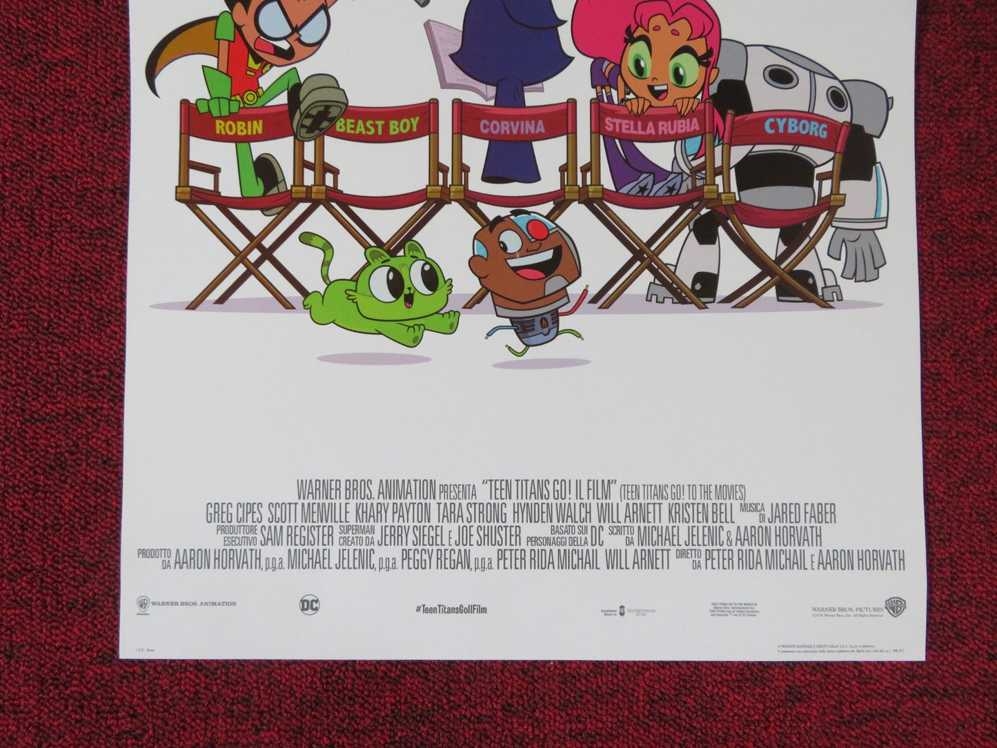 TEEN TITANS GO! TO THE MOVIES ITALIAN LOCANDINA POSTER GREG CIPES 2018 Rendezvous Cinema Movie posters