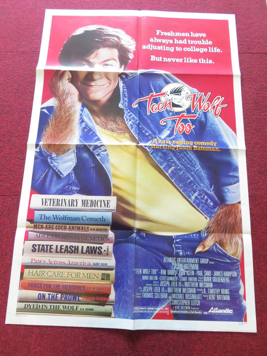 TEEN WOLF TOO FOLDED US ONE SHEET POSTER JASON BATEMAN KIM DARBY 1987 Rendezvous Cinema Movie posters