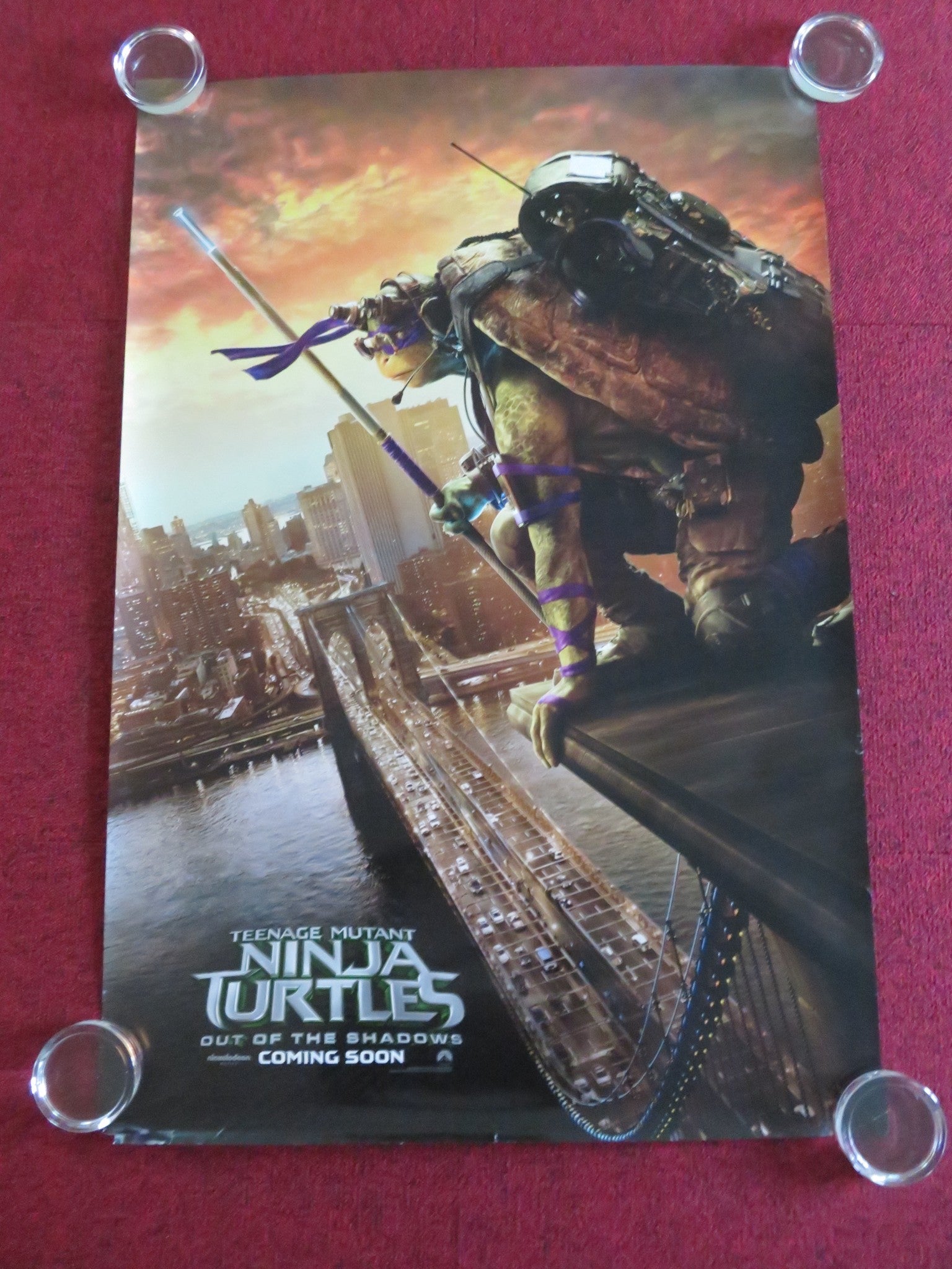 TEENAGE MUTANT NINJA TURTLES: OUT OF THE SHADOWS - A US ONE SHEET ROLLED POSTER Movie posters