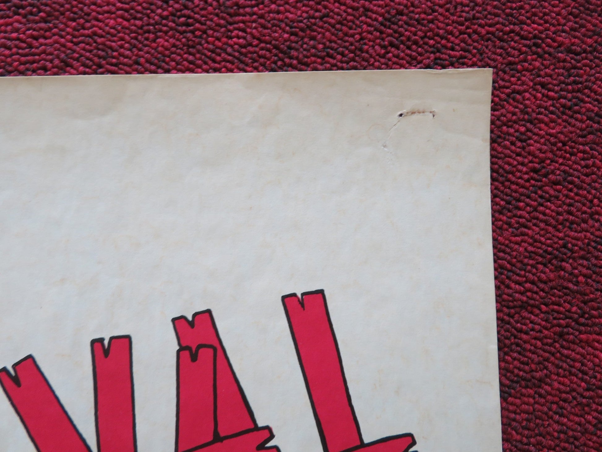 TEGNEFILM FESTIVAL DANISH POSTER ROLLED 1970s Rendezvous Cinema Movie posters