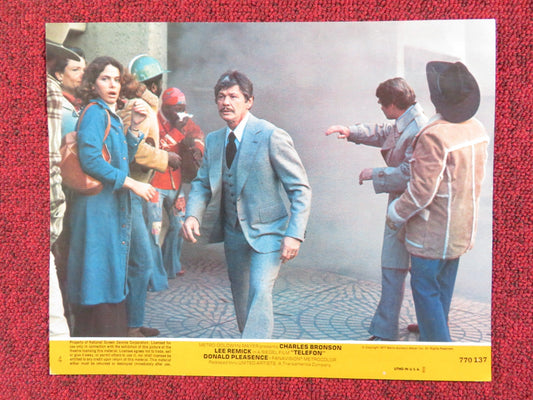 TELEFON - 4 LOBBY CARD CHARLES BRONSON LEE REMICK DONALD PLEASENCE 1977 Rendezvous Cinema Movie posters