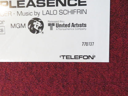 TELEFON FOLDED US ONE SHEET POSTER CHARLES BRONSON LEE REMICK 1977 Rendezvous Cinema Movie posters