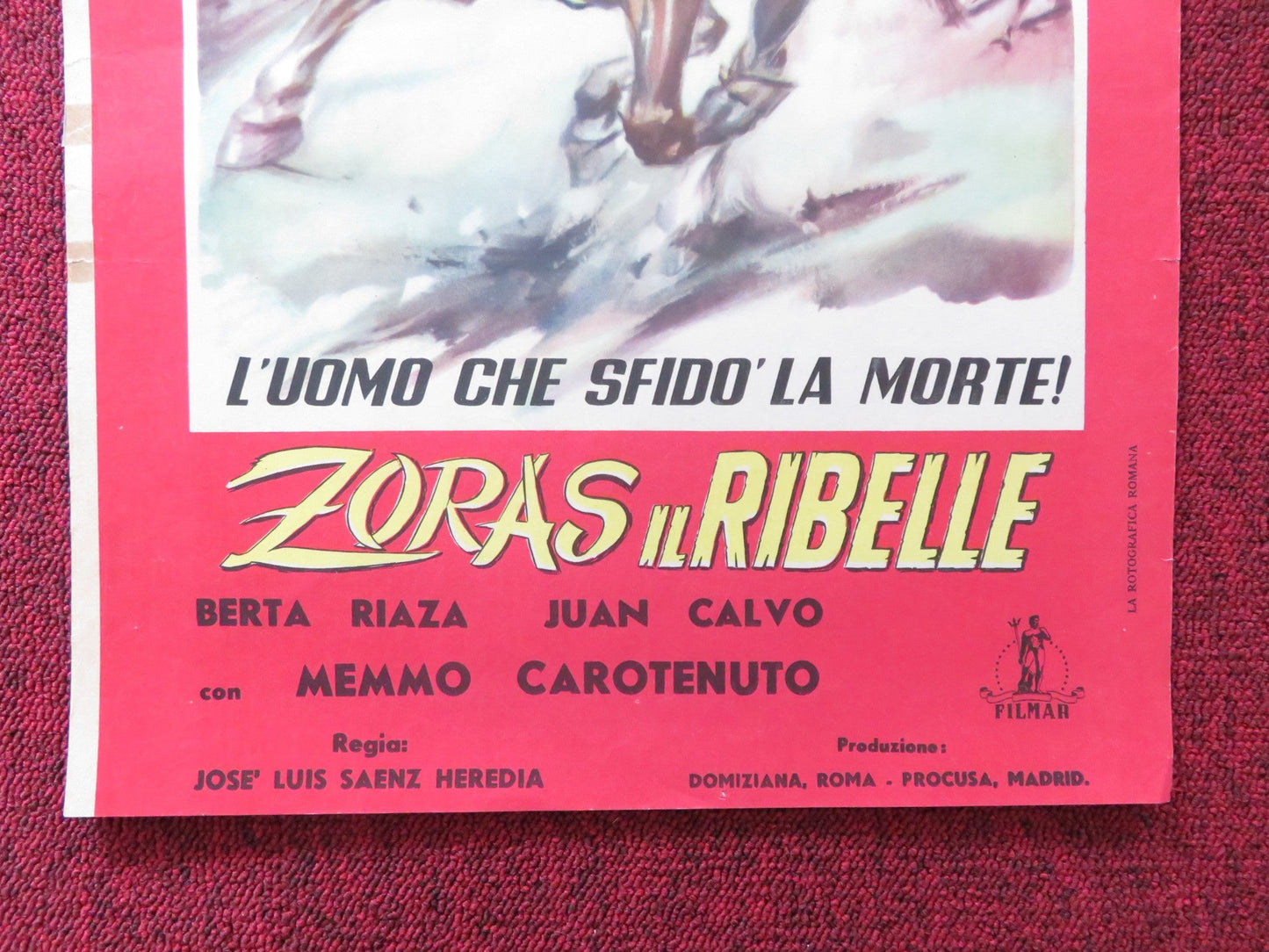 TEN READY RIFLES ITALIAN LOCANDINA POSTER ETTORE MANNI FRANCISCO RABAL 1959 Rendezvous Cinema Movie posters