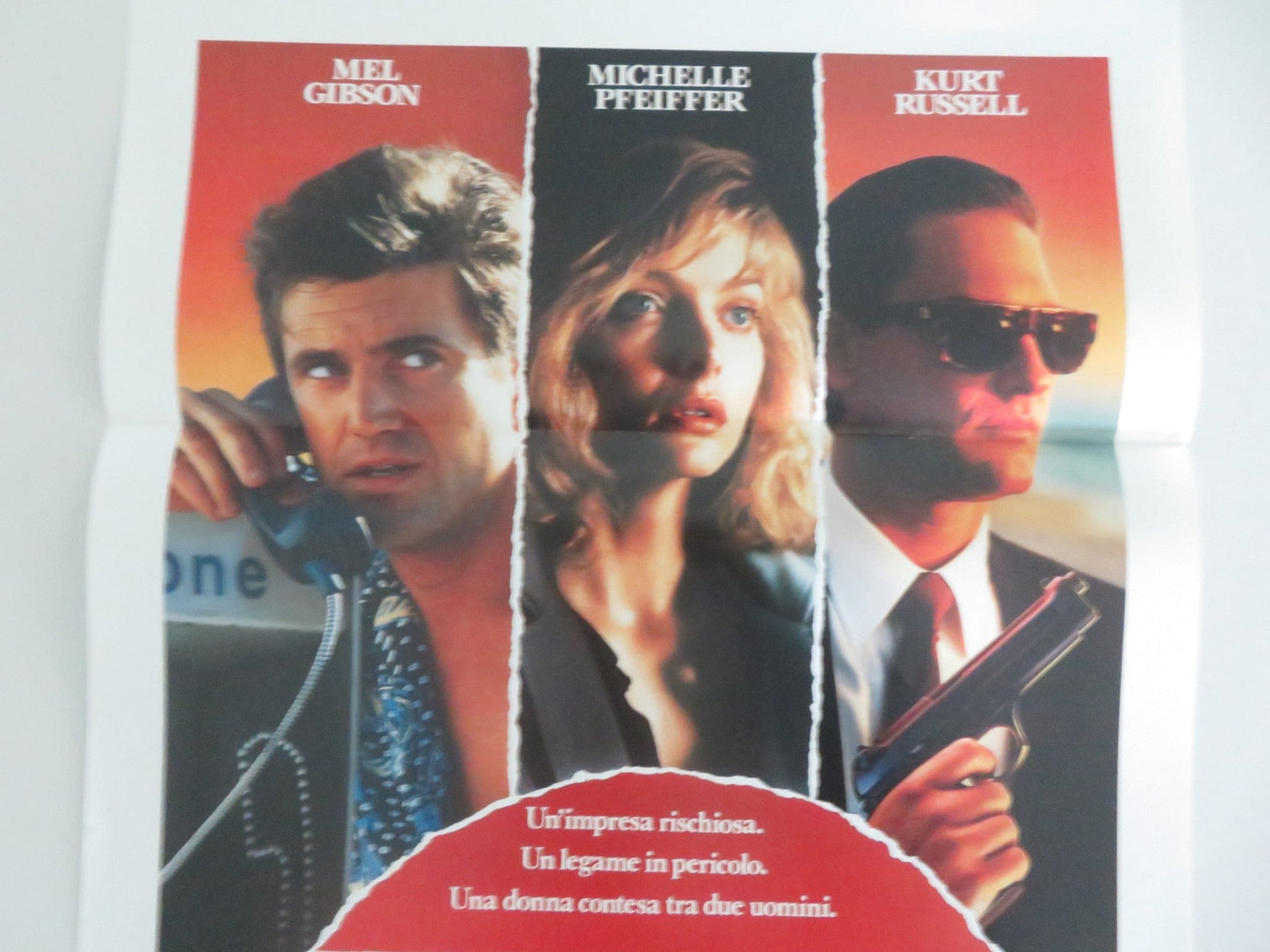 TEQUILA CONNECTION ITALIAN LOCANDINA POSTER MEL GIBSON MICHELLE PFEIFFER 1988 Movie posters