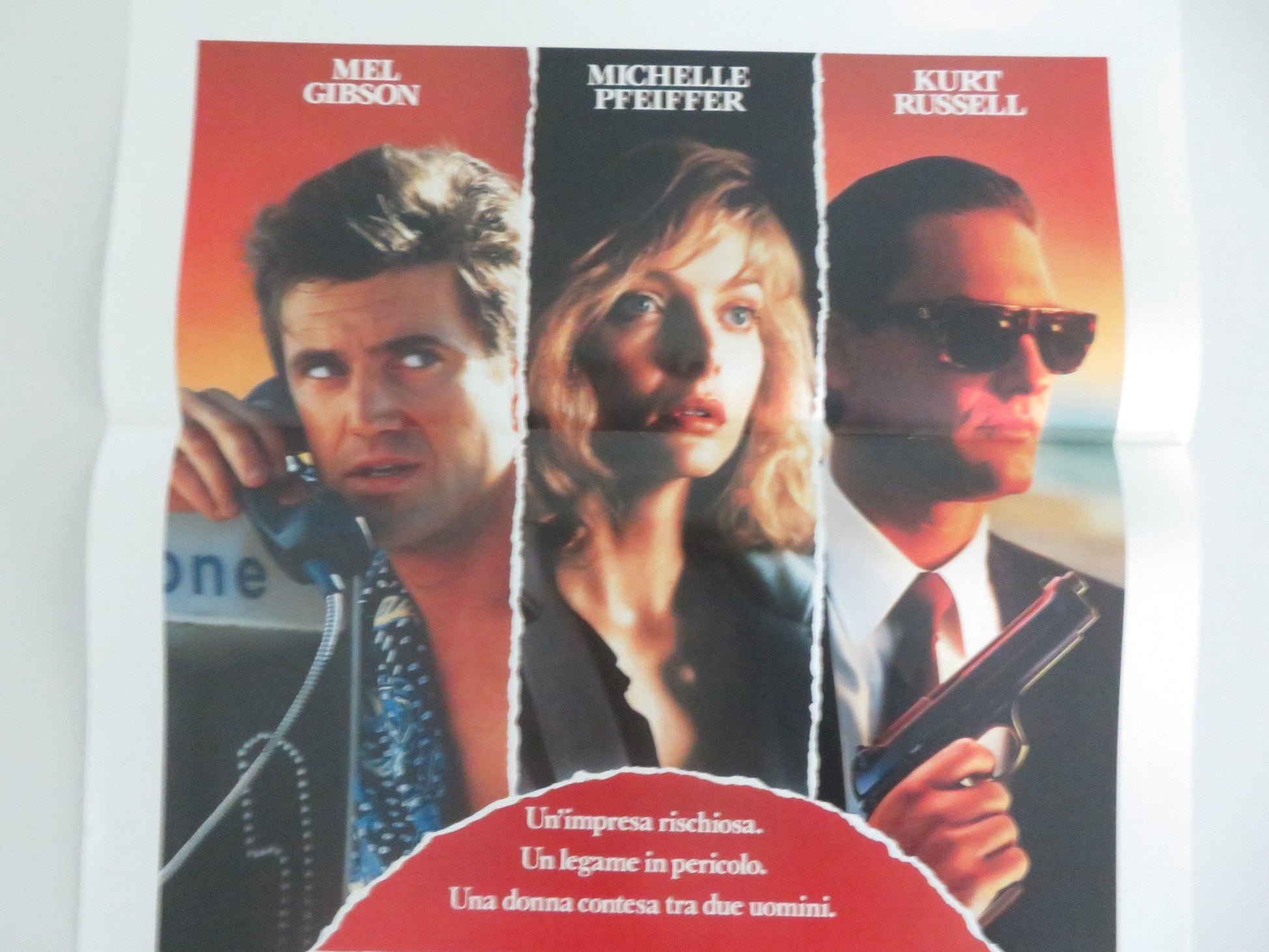 TEQUILA CONNECTION ITALIAN LOCANDINA POSTER MEL GIBSON MICHELLE PFEIFFER 1988 Movie posters