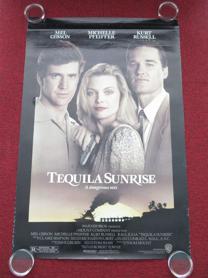 Tequila Sunrise US One Sheet Rolled Poster Mel Gibson Michelle Pfeiffer 1988 Movie posters