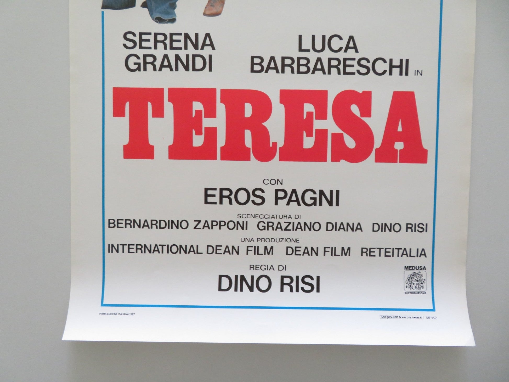 TERESA ITALIAN LOCANDINA POSTER SERENA GRANDI EROS PAGNI 1987 Movie posters