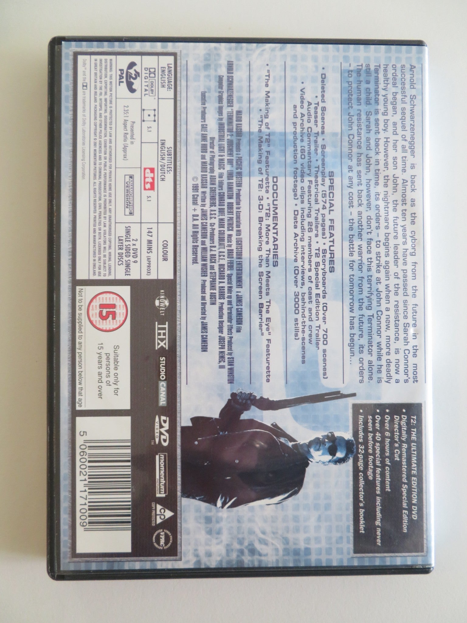 TERMINATOR 2: JUDGEMENT DAY - ULTIMATE EDITION (DVD) 1991 REGION 2 Rendezvous Cinema Movie posters