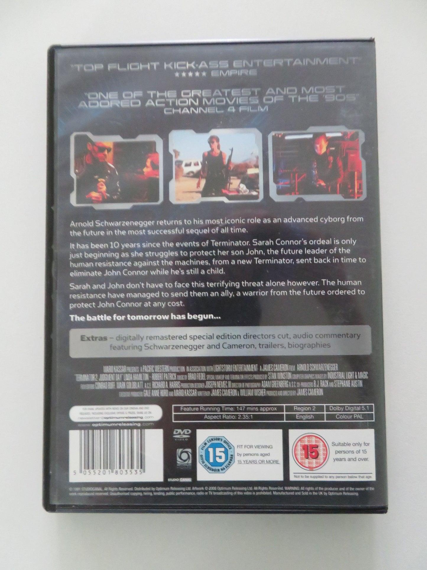 Terminator 2: Judgment Day (DVD) Arnold Schwarzenegger 1991 Region 2 Movie posters