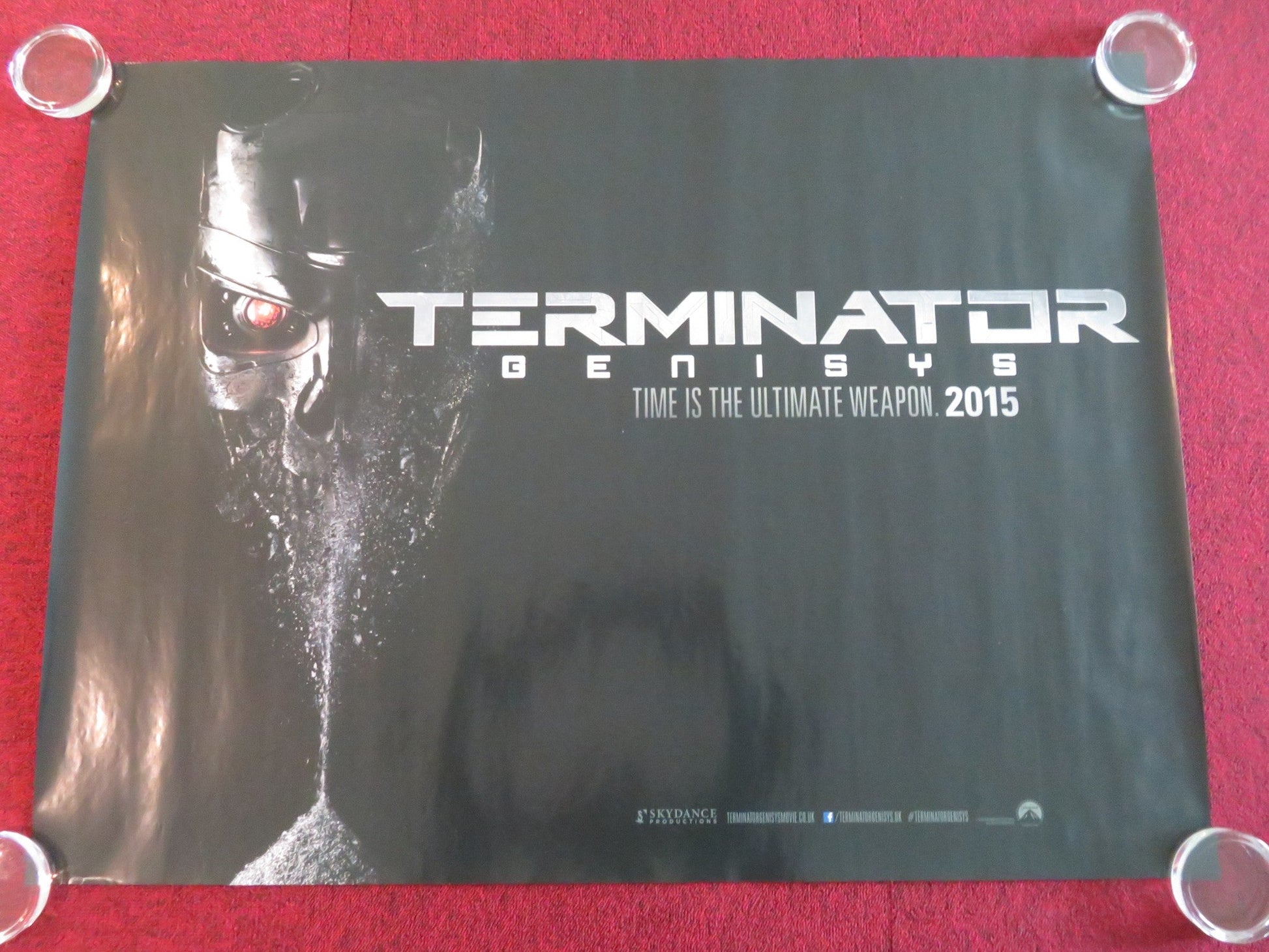 TERMINATOR GENISYS - B UK QUAD ROLLED POSTER ARNOLD SCHWARZENEGGER 2015 Movie posters