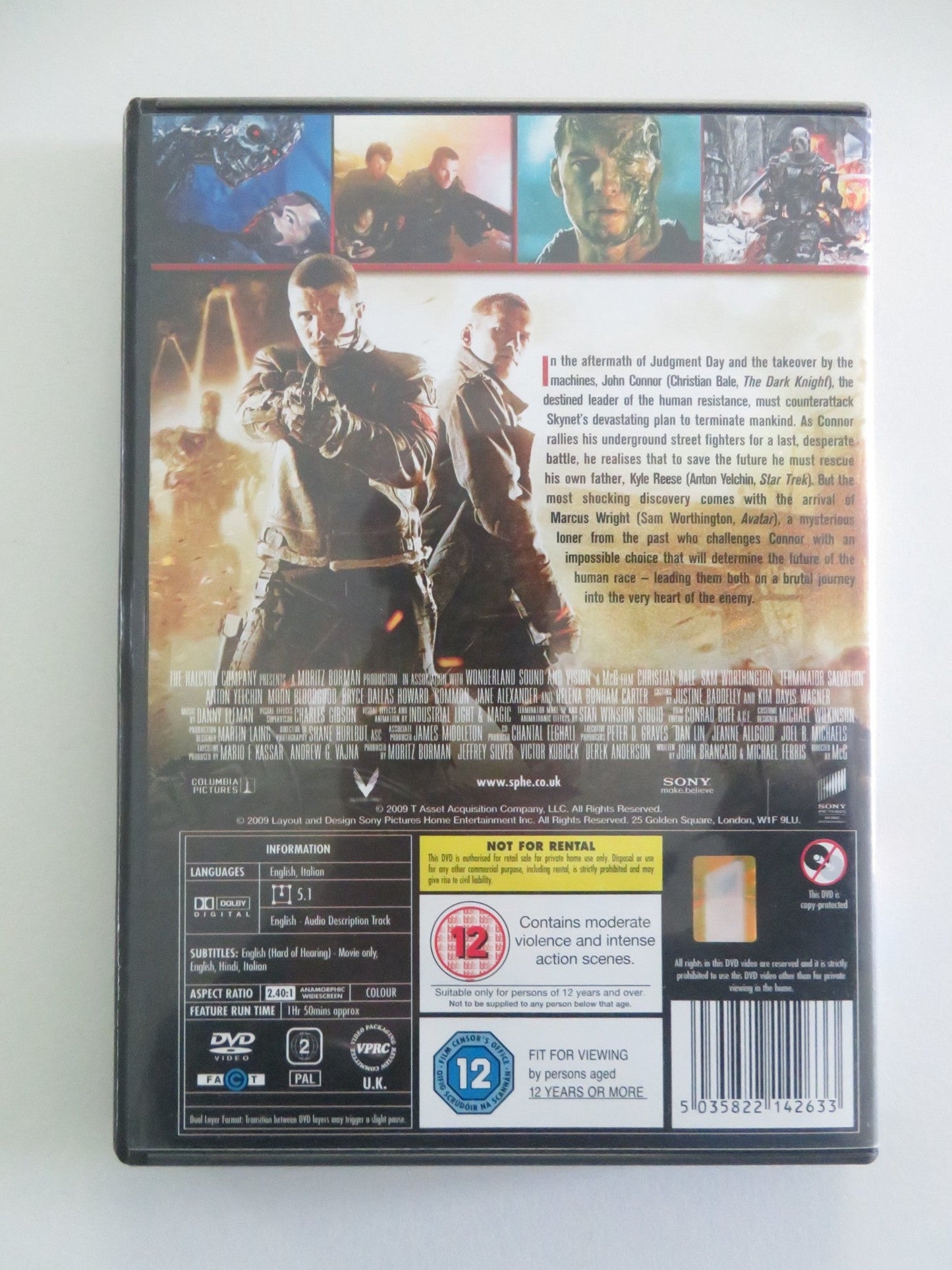 Terminator Salvation (DVD) Christian Bale Sam Worthington 2009 Region 2 Movie posters