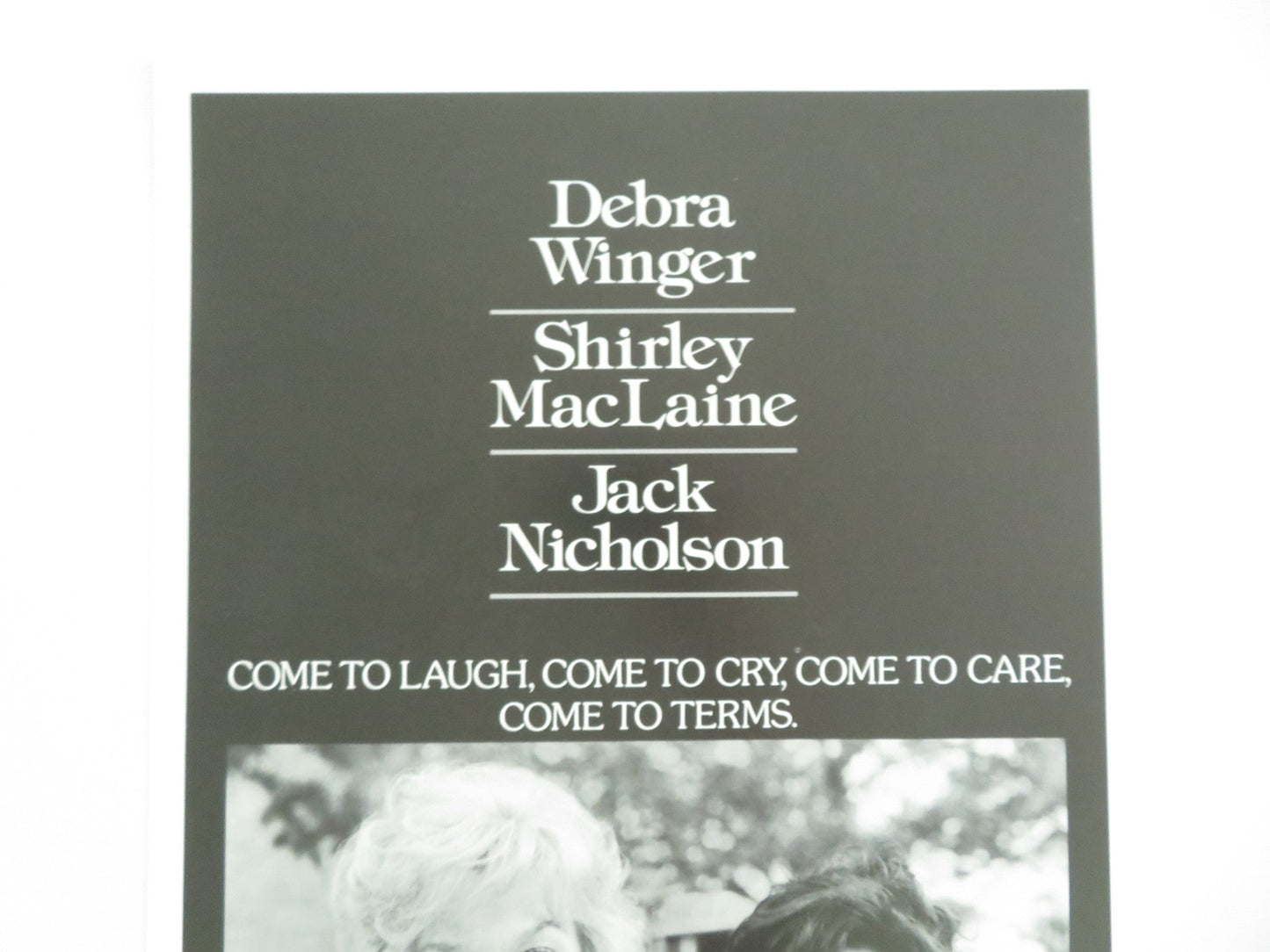 TERMS OF ENDEARMENT US INSERT POSTER SHIRLEY MACLAINE JACK NICHOLSON 1983 Movie posters
