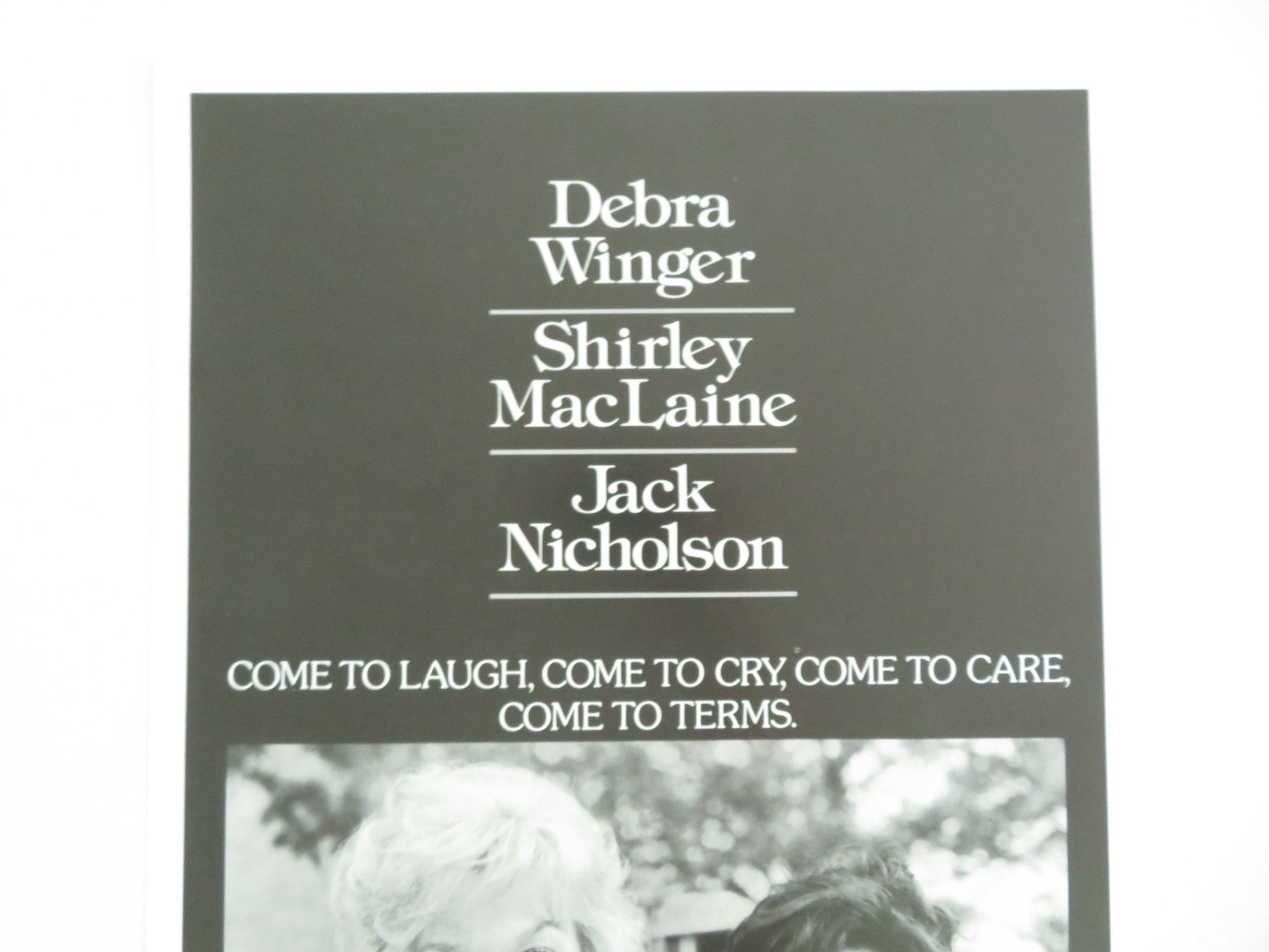 TERMS OF ENDEARMENT US INSERT POSTER SHIRLEY MACLAINE JACK NICHOLSON 1983 Movie posters