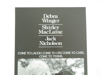 TERMS OF ENDEARMENT US INSERT POSTER SHIRLEY MACLAINE JACK NICHOLSON 1983 Movie posters