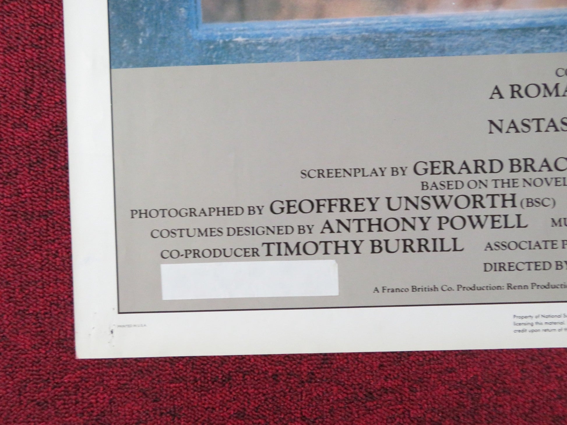 TESS FOLDED US ONE SHEET POSTER ROMAN POLANSKI NASTASSIA KINSKI PETER FIRTH 1981 Rendezvous Cinema Movie posters