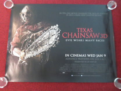 TEXAS CHAINSAW UK QUAD ROLLED POSTER SCOTT EASTWOOD ALEXANDRA DADDARIO 2013 Movie posters