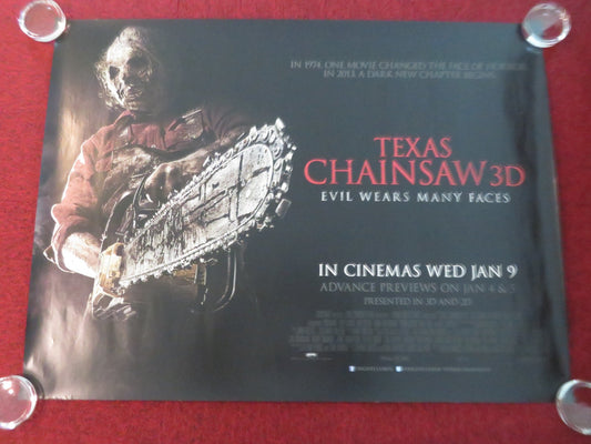 TEXAS CHAINSAW UK QUAD ROLLED POSTER SCOTT EASTWOOD ALEXANDRA DADDARIO 2013 Movie posters