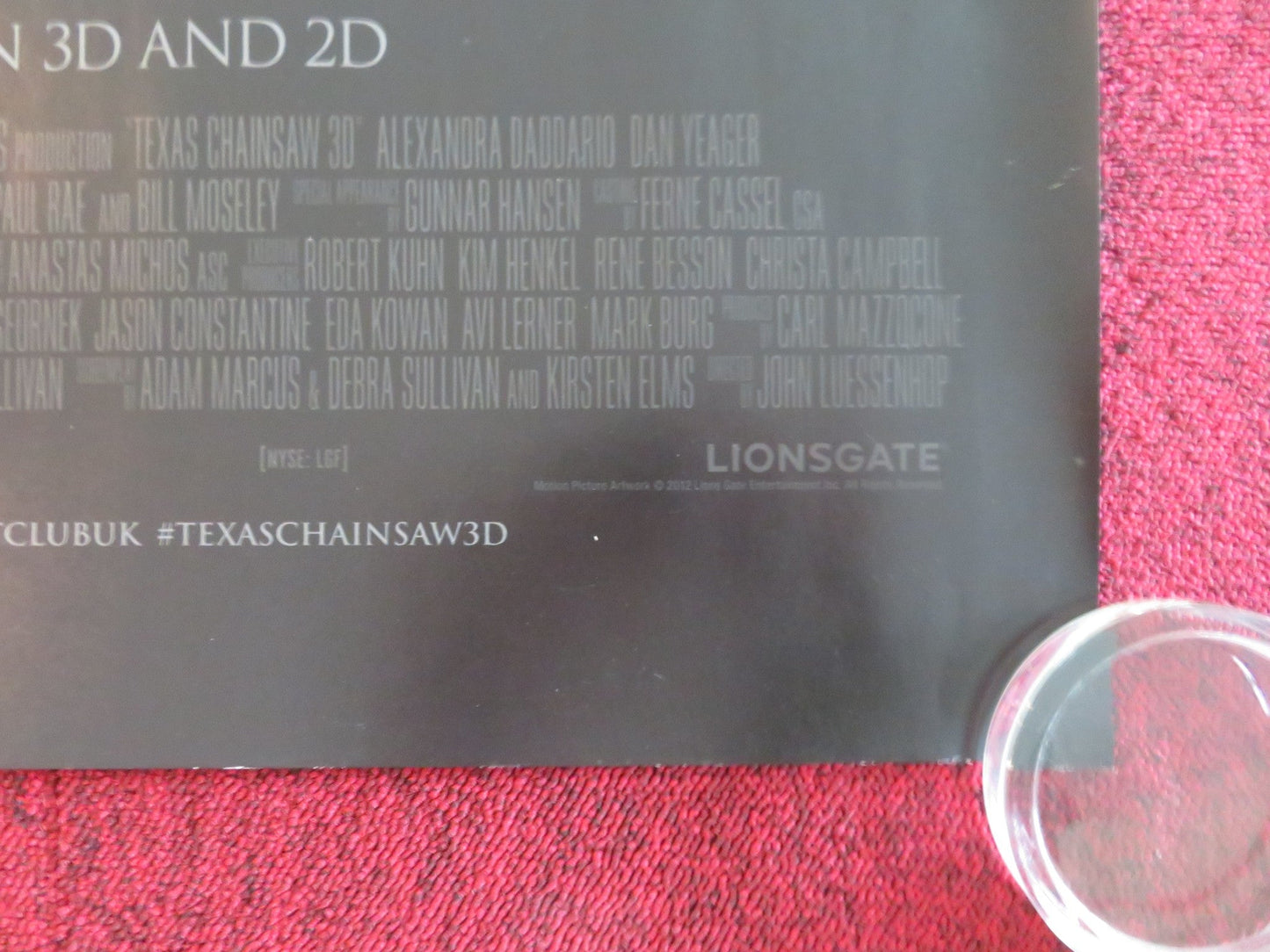 TEXAS CHAINSAW UK QUAD ROLLED POSTER SCOTT EASTWOOD ALEXANDRA DADDARIO 2013 Movie posters