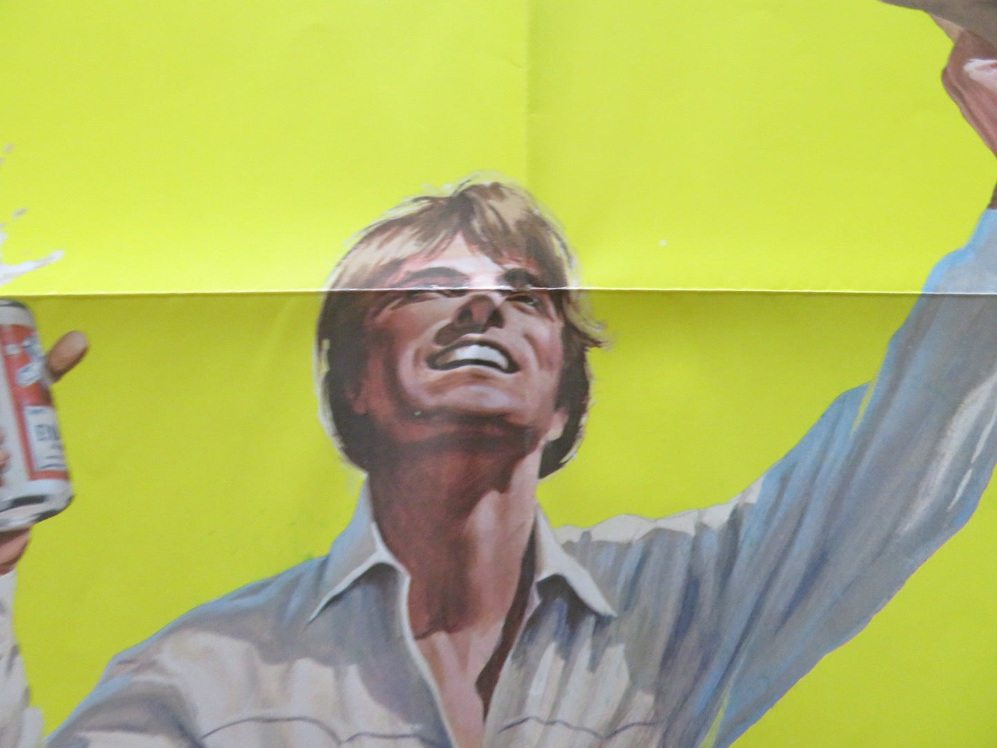 TEXAS LIGHTNING FOLDED US ONE SHEET POSTER CAMERON MITCHELL M. MCCORMICK 1981 Rendezvous Cinema Movie posters