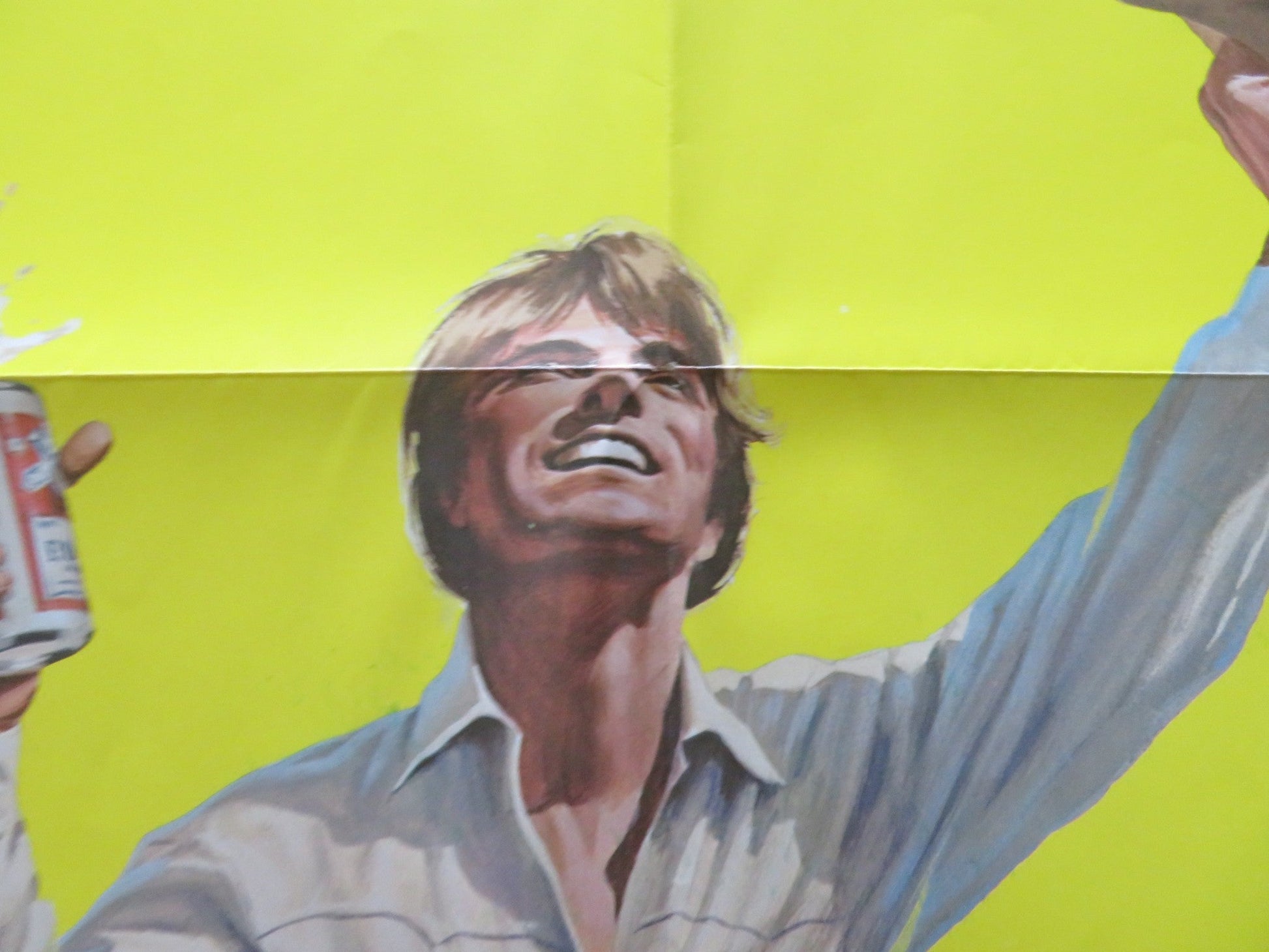 TEXAS LIGHTNING FOLDED US ONE SHEET POSTER CAMERON MITCHELL M. MCCORMICK 1981 Rendezvous Cinema Movie posters