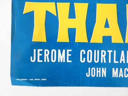THARUS, SON OF ATTILA - H ITALIAN FOTOBUSTA POSTER JEROME COURTLAND 1962 Rendezvous Cinema Movie posters