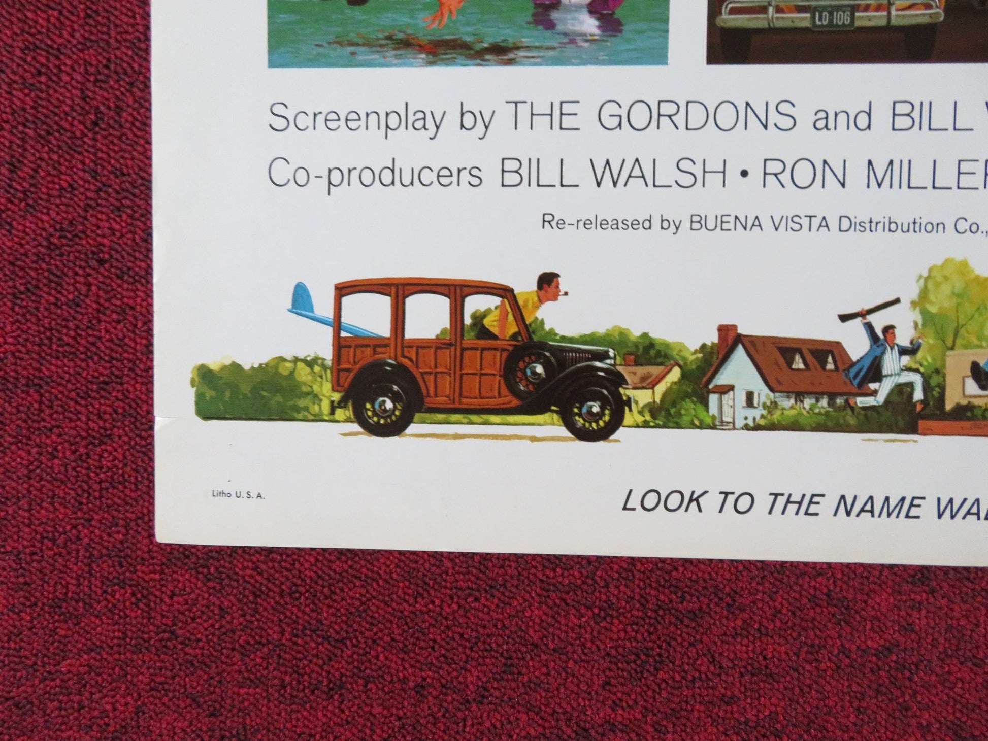 THAT DARN CAT! STYLE A FOLDED US ONE SHEET POSTER DISNEY DEAN JONES 1973 Rendezvous Cinema Movie posters