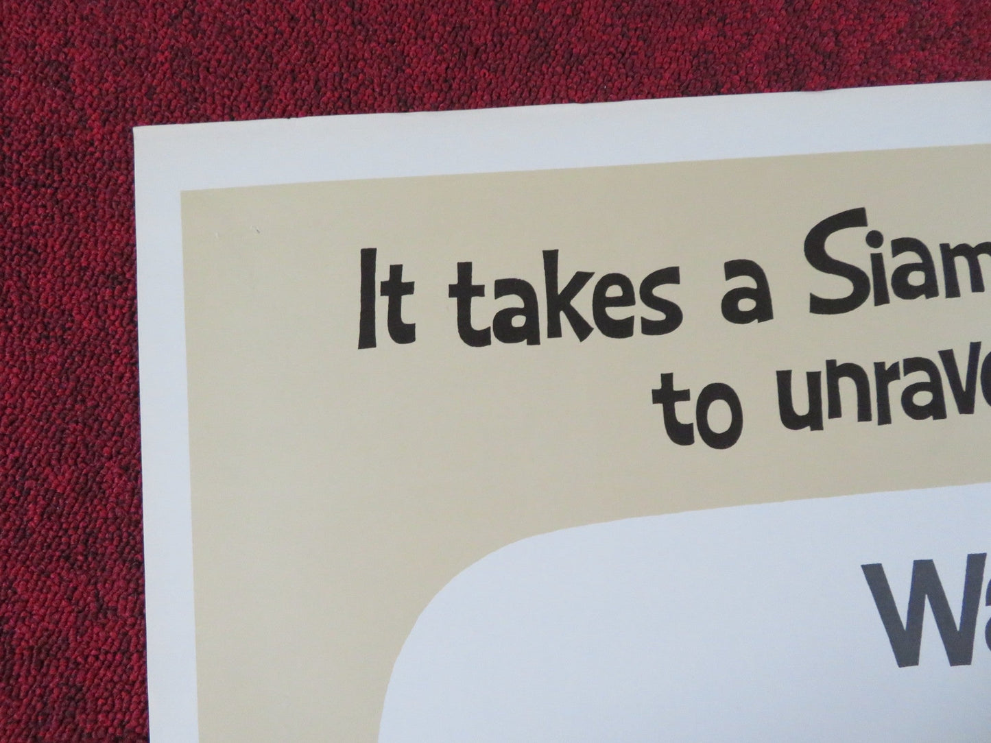 THAT DARN CAT! STYLE A FOLDED US ONE SHEET POSTER DISNEY DEAN JONES 1973 Rendezvous Cinema Movie posters