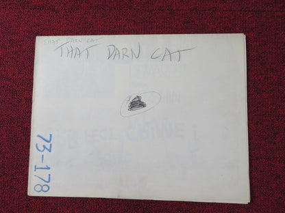 THAT DARN CAT! STYLE A FOLDED US ONE SHEET POSTER DISNEY DEAN JONES 1973 Rendezvous Cinema Movie posters