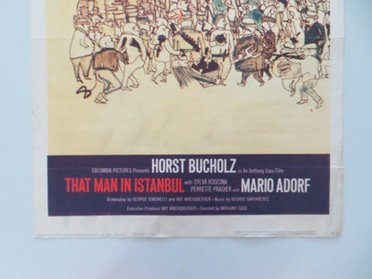 That Man in Istanbul US Insert Poster Horst Bucholz Sylva Koscina 1966 Movie posters