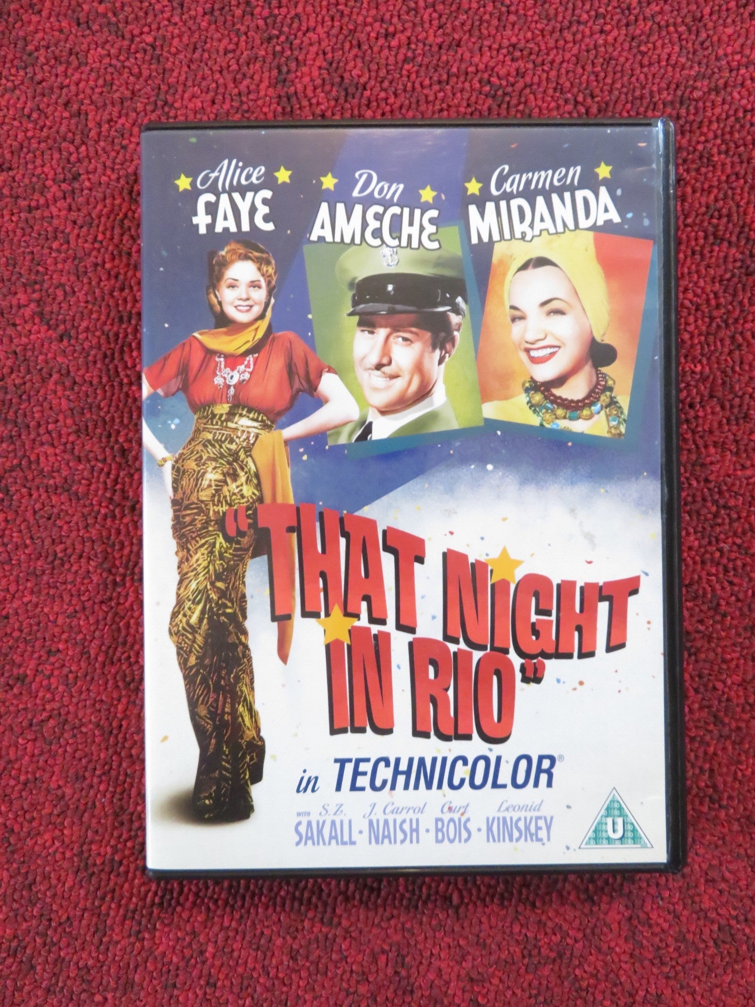 THAT NIGHT IN RIO (DVD) ALICE FAYE DON AMECHE CARMEN MIRANDA 1941 REGION 2 Rendezvous Cinema Movie posters