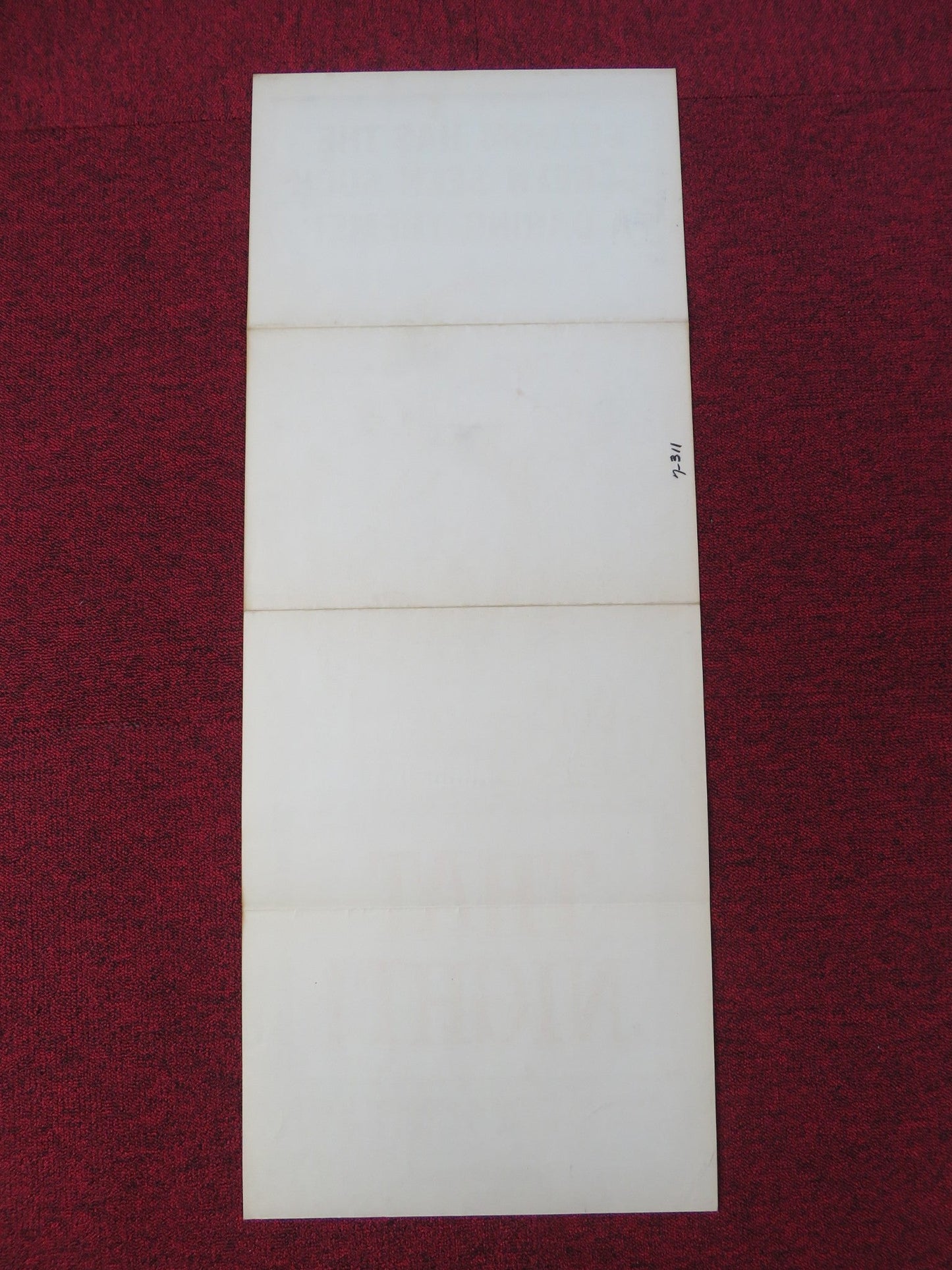 THAT NIGHT! US INSERT POSTER JOHN BEAL AUGUSTA DABNEY 1957 Rendezvous Cinema Movie posters