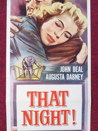 THAT NIGHT! US INSERT POSTER JOHN BEAL AUGUSTA DABNEY 1957 Rendezvous Cinema Movie posters