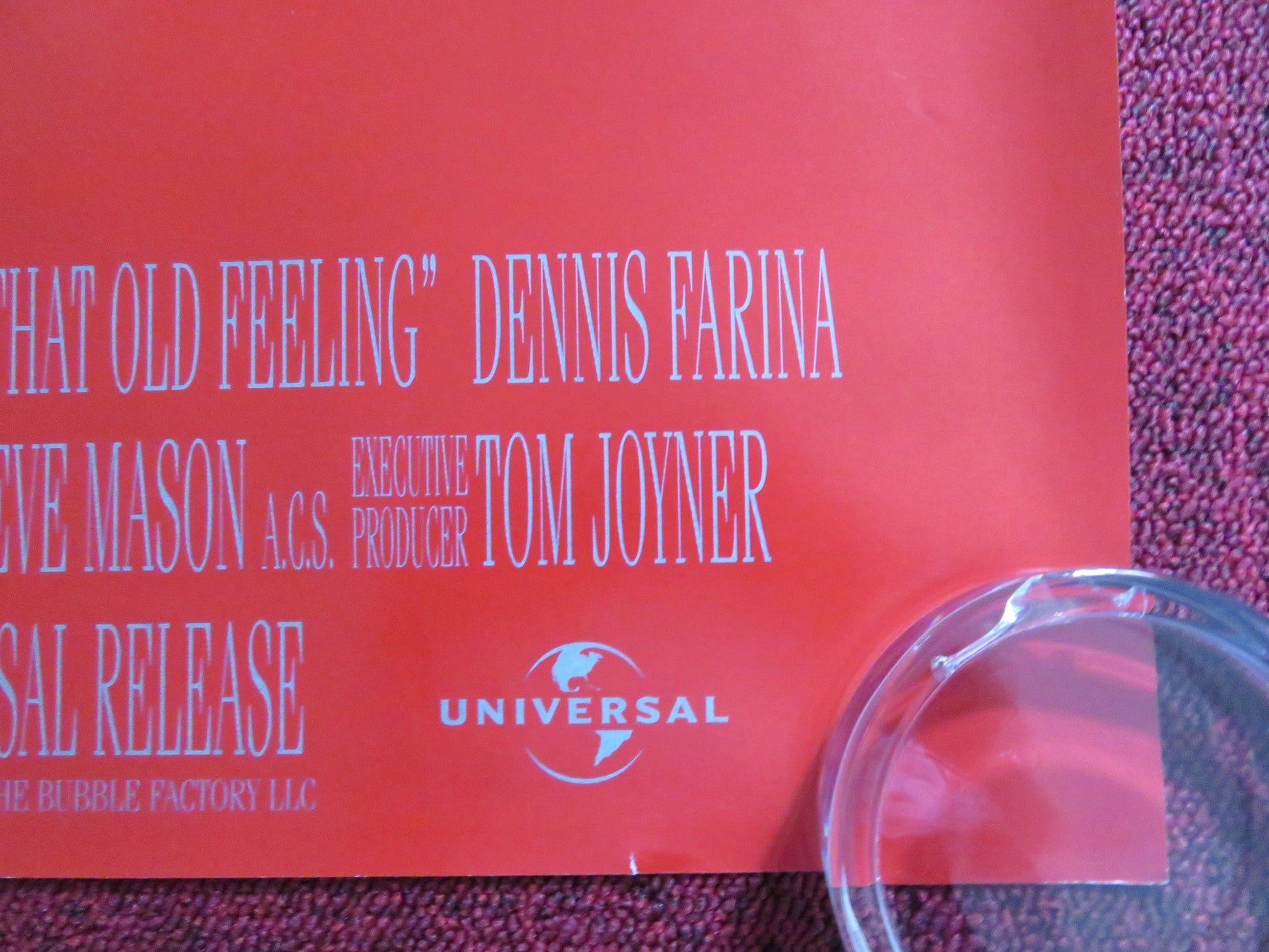 THAT OLD FEELING UK QUAD ROLLED POSTER BETTE MIDLER DENNIS FARINA 1997 Rendezvous Cinema Movie posters