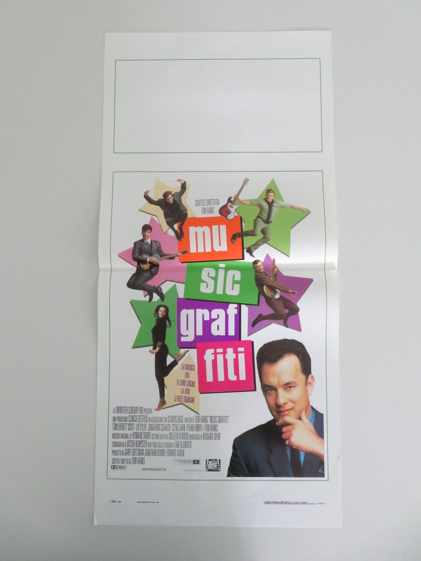 THAT THING YOU DO ITALIAN LOCANDINA POSTER TOM HANKS LIV TYLER 1996 Movie posters