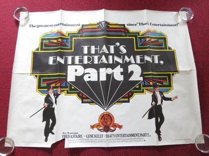 THAT'S ENTERTAINMENT, PART II UK QUAD ROLLED POSTER FRED ASTAIRE GENE KELLY 1976 Rendezvous Cinema Movie posters