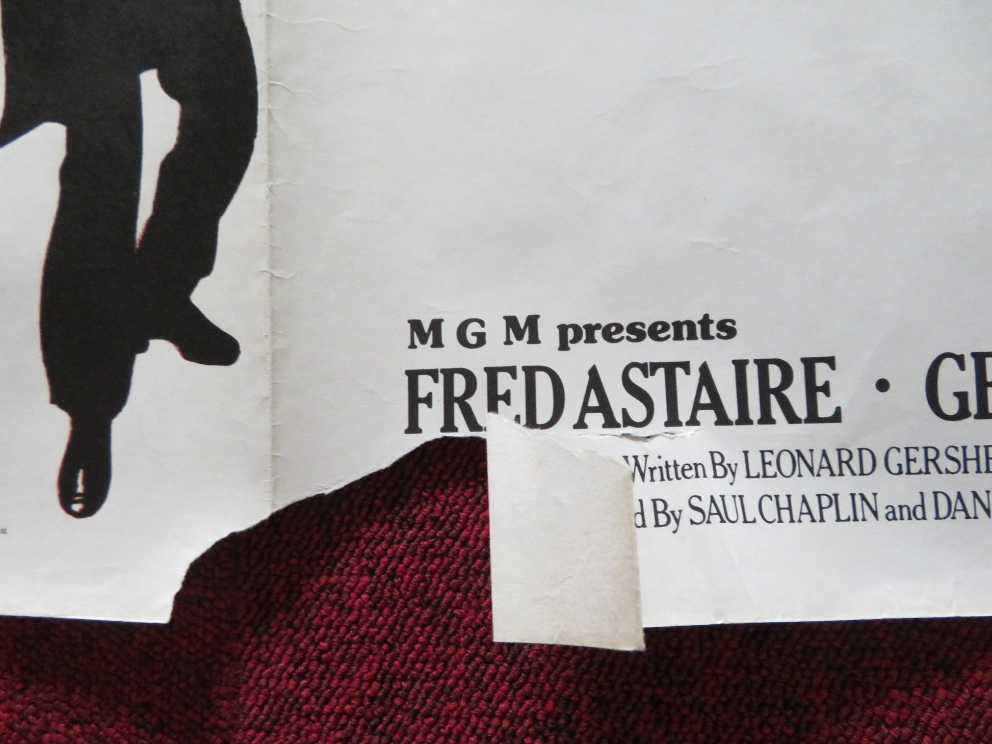 THAT'S ENTERTAINMENT, PART II UK QUAD ROLLED POSTER FRED ASTAIRE GENE KELLY 1976 Rendezvous Cinema Movie posters